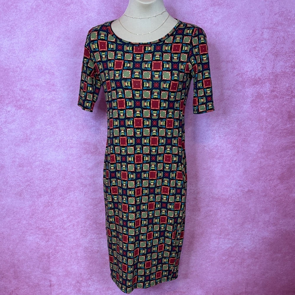 131. LuLaRoe Geometric Bodycon Dress XXS
